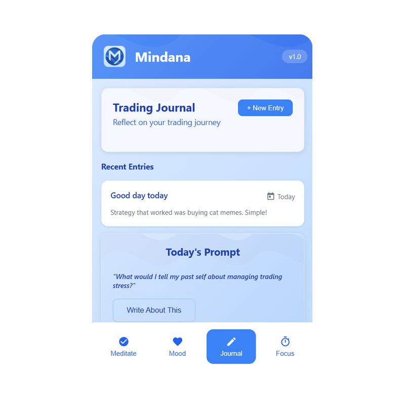 Trading Journal Feature